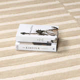 Made to Order Custom Size Idaho Broken-Striped Beige Area Rug | Our PNW Home X Livabliss