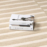 Idaho Broken-Striped Beige Area Rug | Our PNW Home X Livabliss