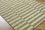 Idaho Broken-Striped Green Area Rug | Our PNW Home X Livabliss