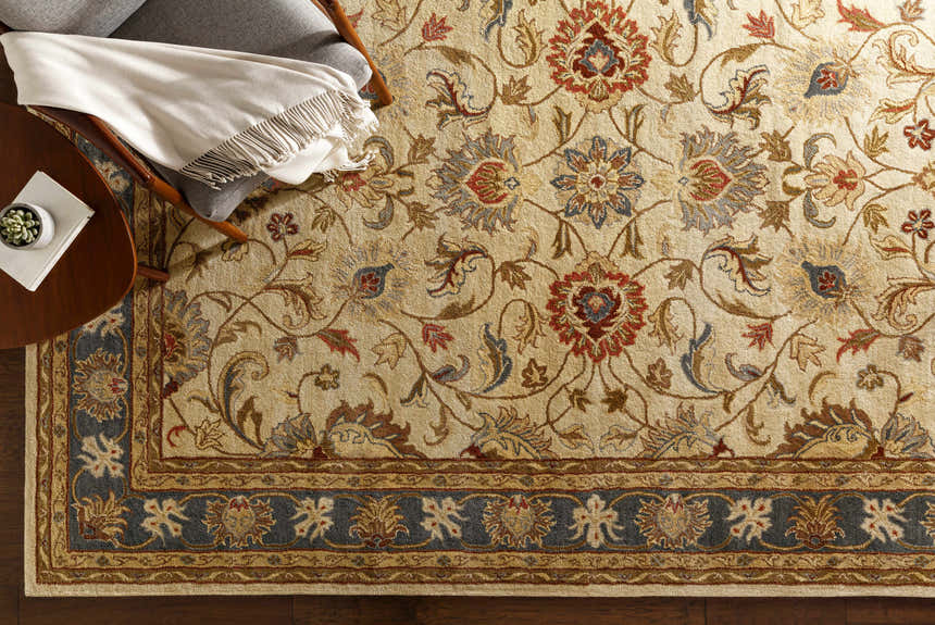 Made to Order Custom Size Cherryfield Hand Tufted Yellow & Sage 1125 Area Rug