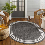 Coonamble Bordered Antrasit Rug