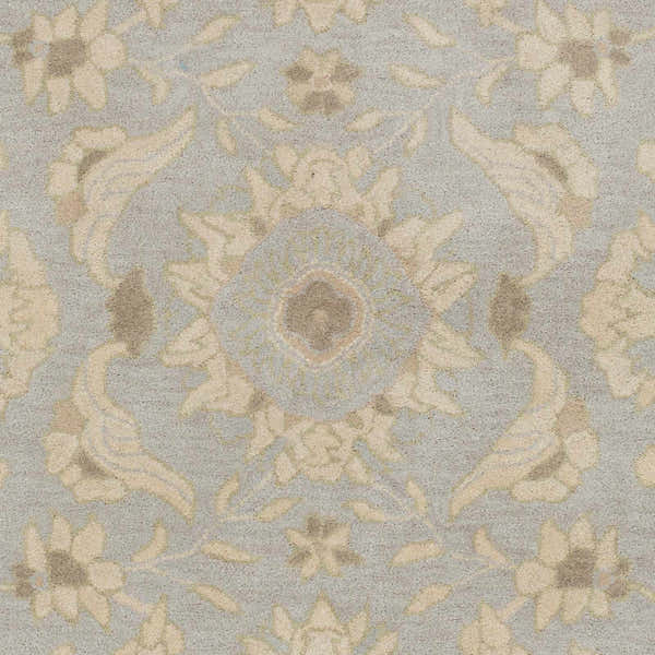 Sample Copen Beige Floral Wool Rug
