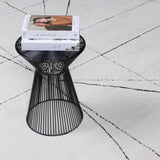 Modern Scandi High Pile Black/Ivory Architect V Area Rug