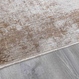 Galey Alix x Livabliss Abstract Modern Marble Cream/Dark Brown Myrtle Avenue IV Area Rug