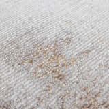 Close-up of Myrtle Avenue Galey Alix x LIVABLISS GAMY-2303 Area Rug. Cream rug with camel, taupe, and brown abstract pattern. Texture