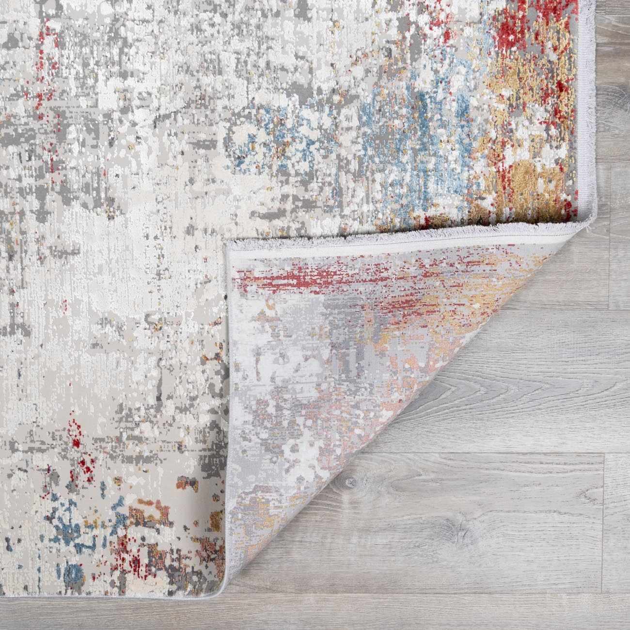 Cardington Luxury Fringed Faux Silk Rug