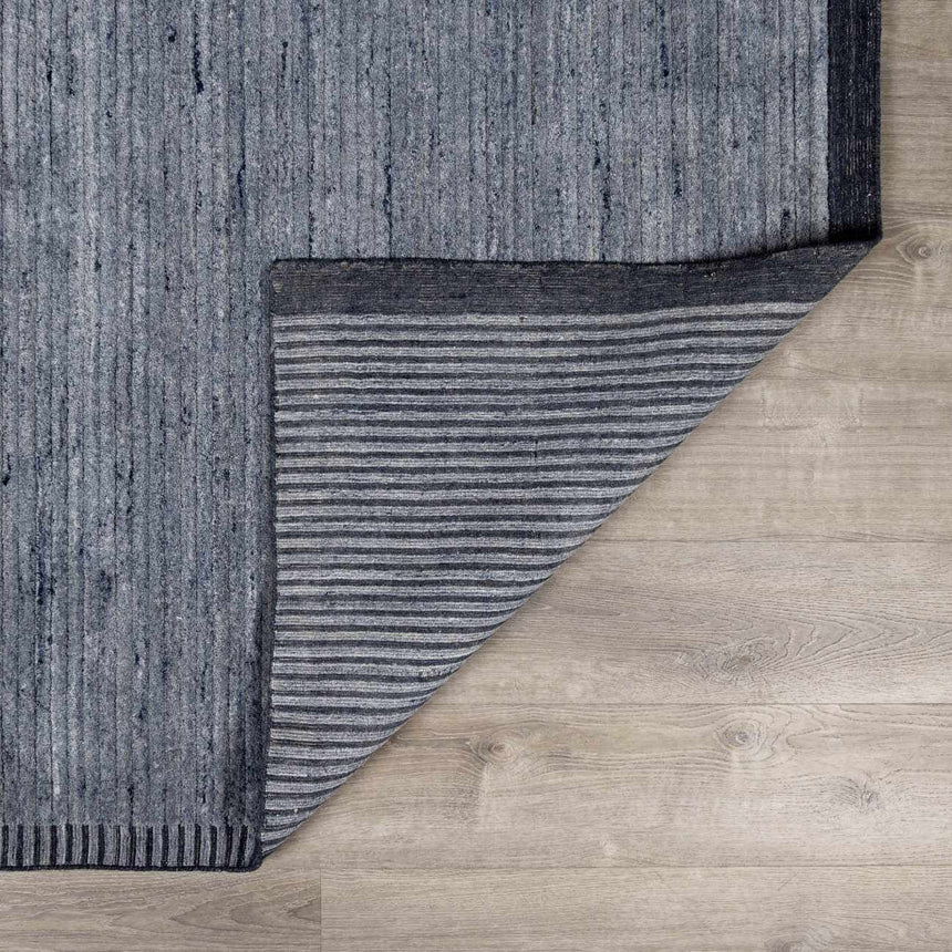 Creda Luxe Navy Hand Knotted Area Rug