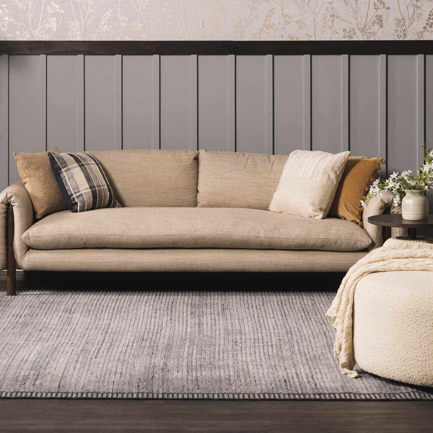 Creda Luxe Navy Hand Knotted Area Rug