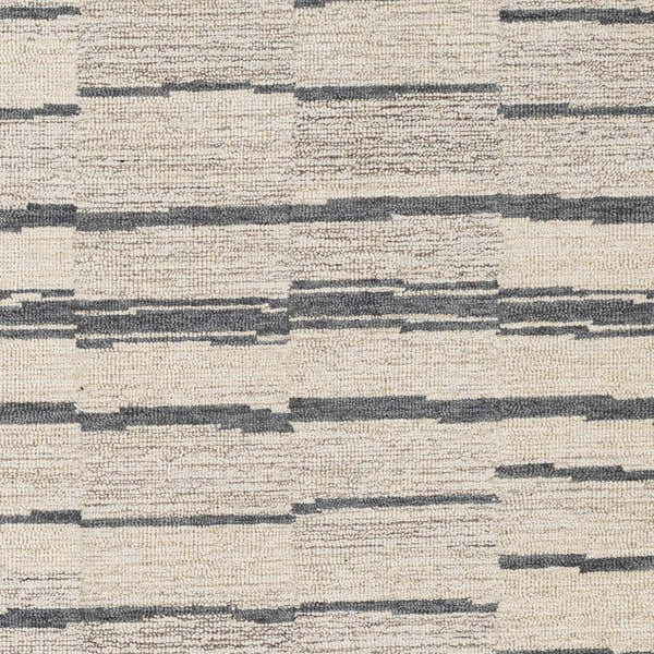 Sample Creswell Broken-Striped Hand Tufted Wool Area Rug