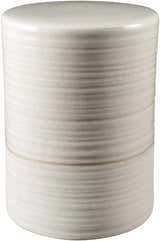 Elora Cream Minimalist Cylindrical Ceramic Outdoor Garden Stool