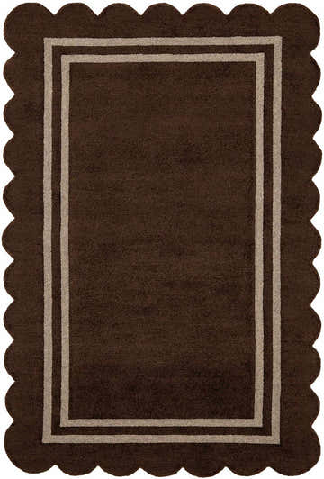 Made to Order Custom Size Chogan Chocolate Brown Area Rug