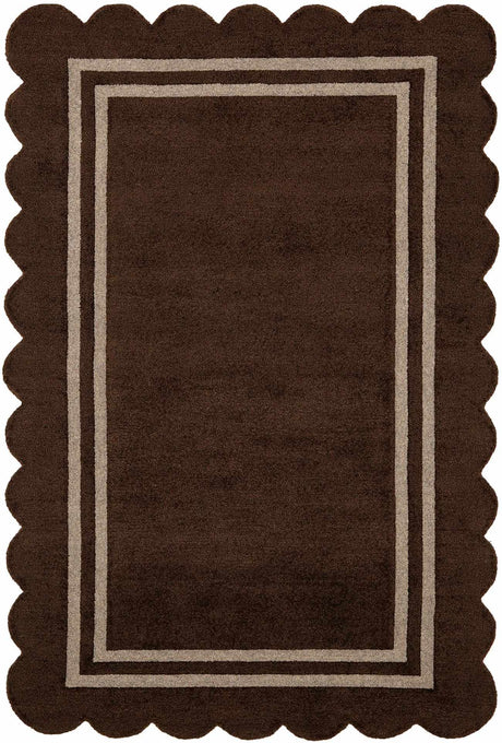 Made to Order Custom Size Chogan Chocolate Brown Area Rug