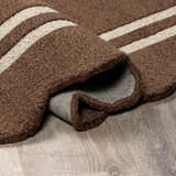 Made to Order Custom Size Chogan Chocolate Brown Area Rug
