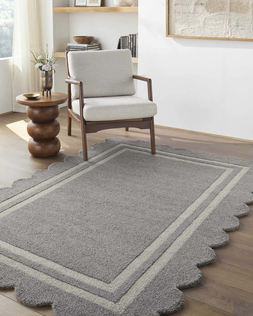 Made to Order Custom Size Chogan Slate Gray Area Rug