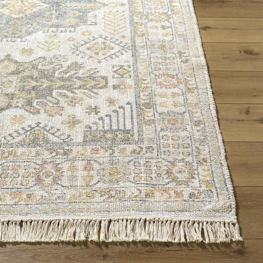 Made to Order Custom Size Chaela Ivory & Olive Area Rug