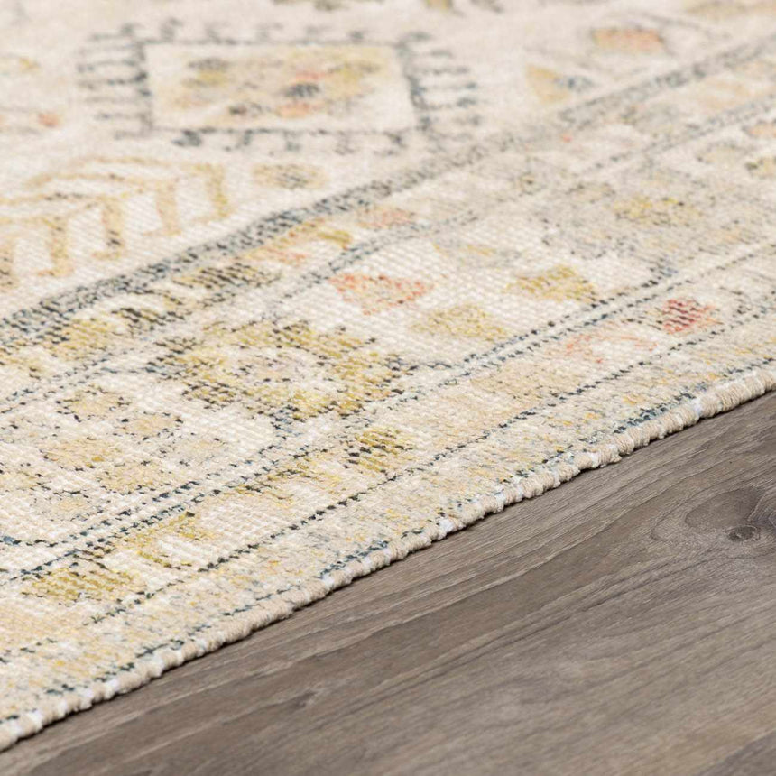 Chaela Ivory & Olive Area Rug