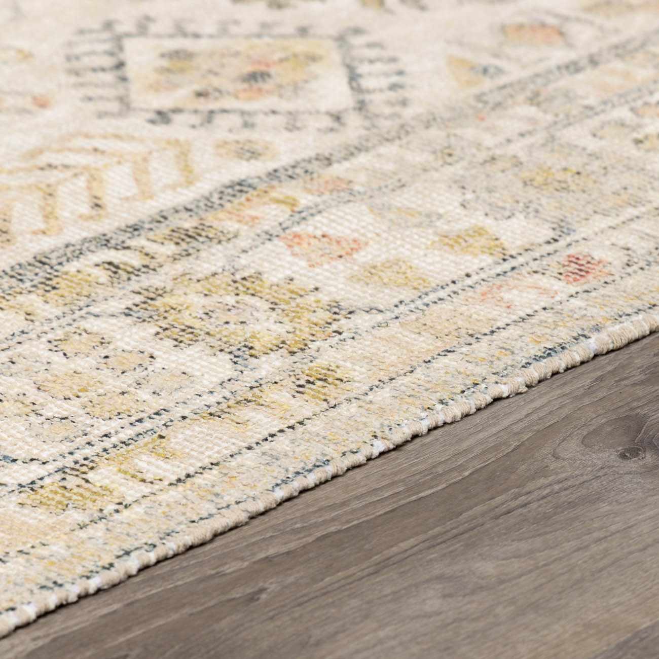 Made to Order Custom Size Chaela Ivory & Olive Area Rug