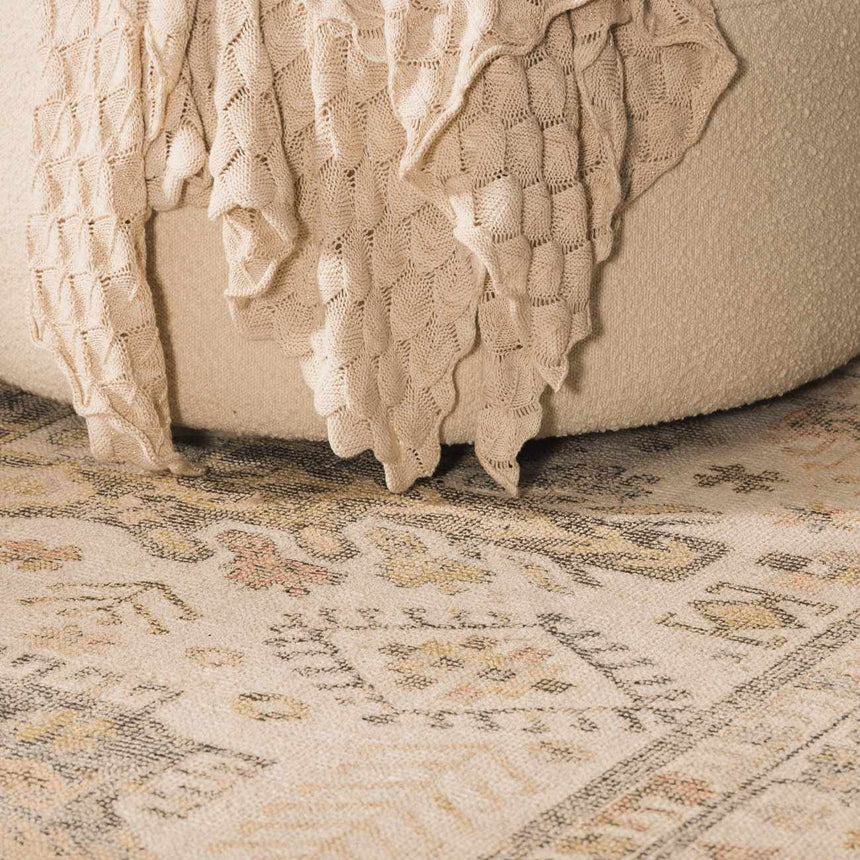 Chaela Ivory & Olive Area Rug