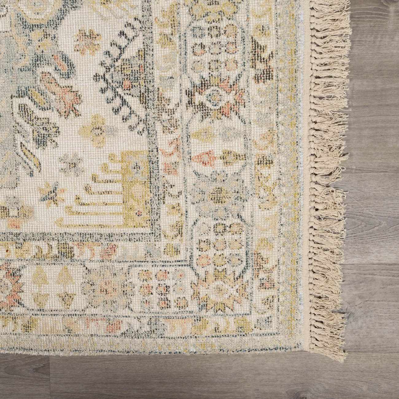 Made to Order Custom Size Chaela Ivory & Olive Area Rug