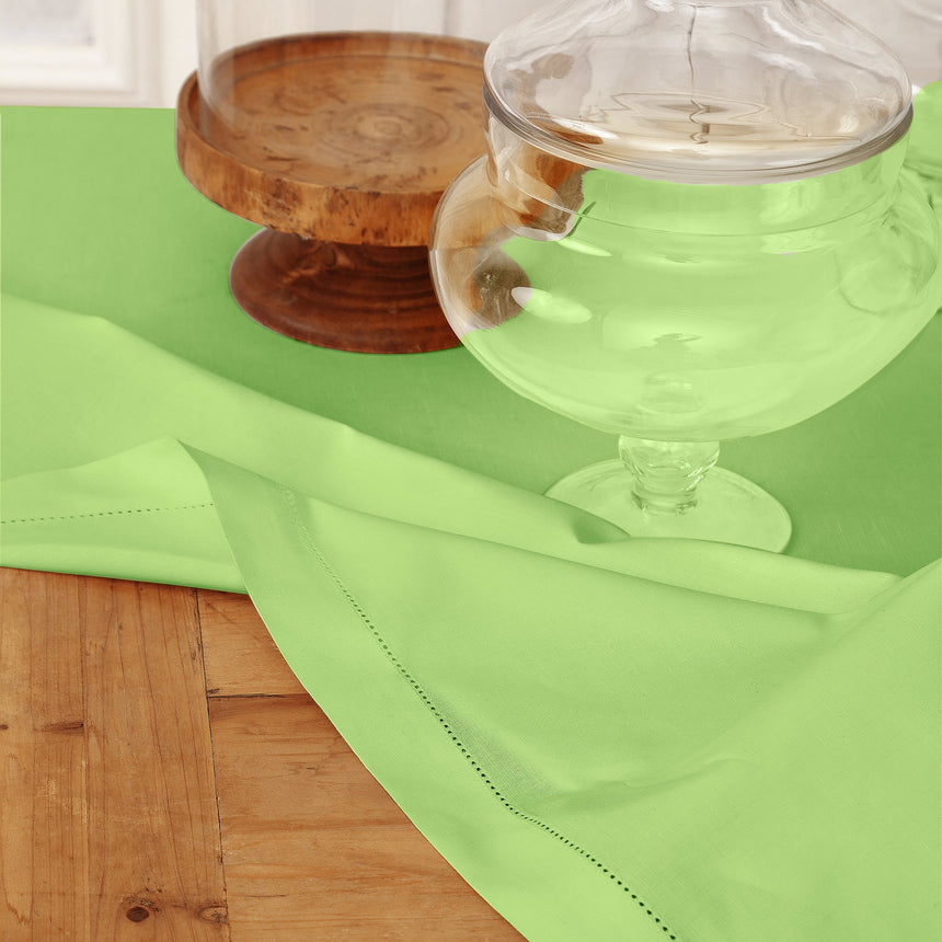Cotton Linen Hemstitch Tablecloth