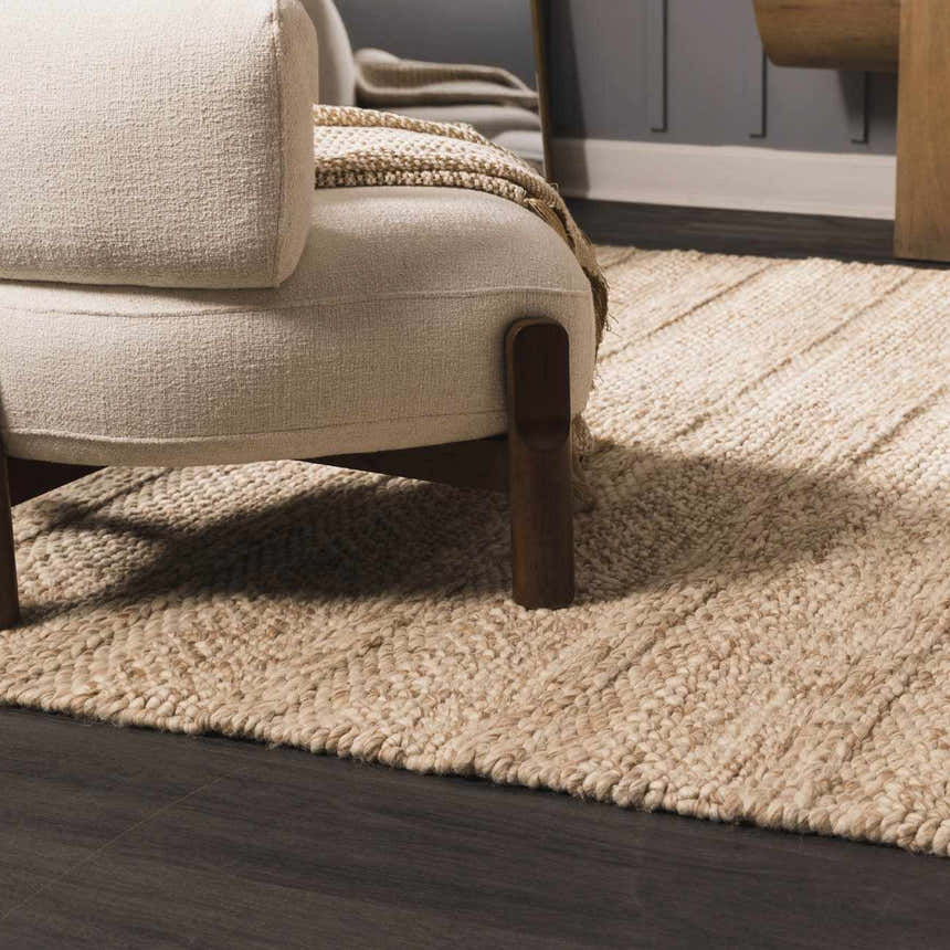 Made to Order Custom Size Clarke Dark Beige Area Rug