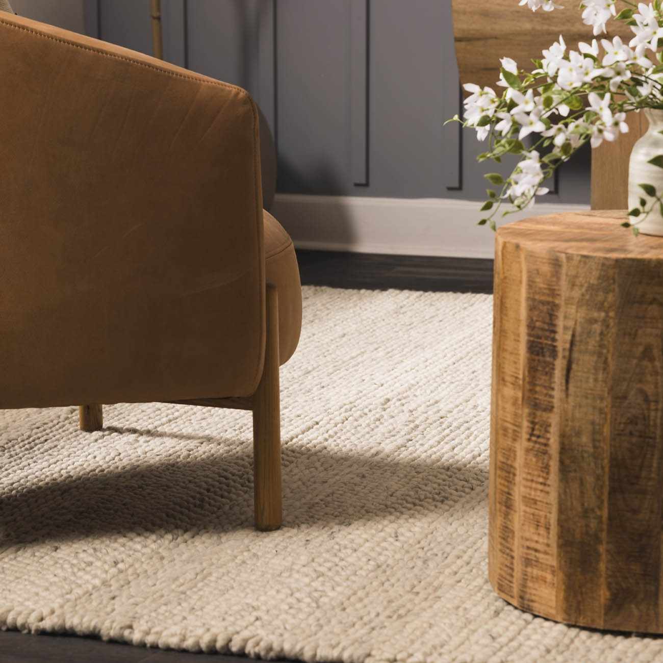 Made to Order Custom Size Clarke Dark Beige Area Rug