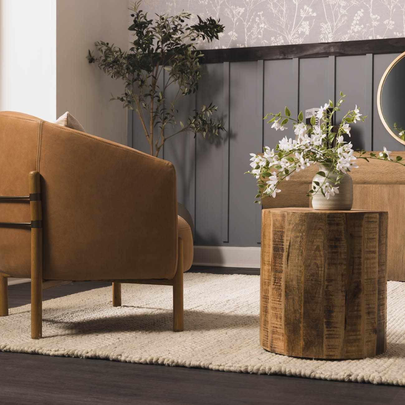 Made to Order Custom Size Clarke Dark Beige Area Rug