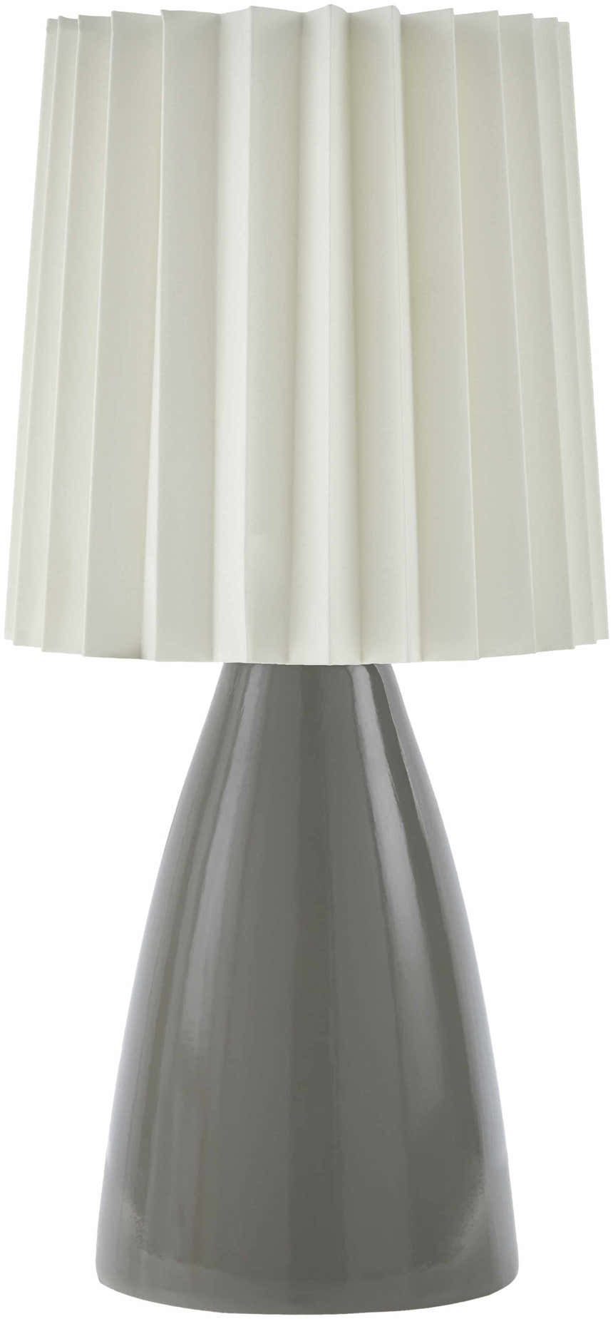Cocconato Gray and White Ceramic Table Lamp