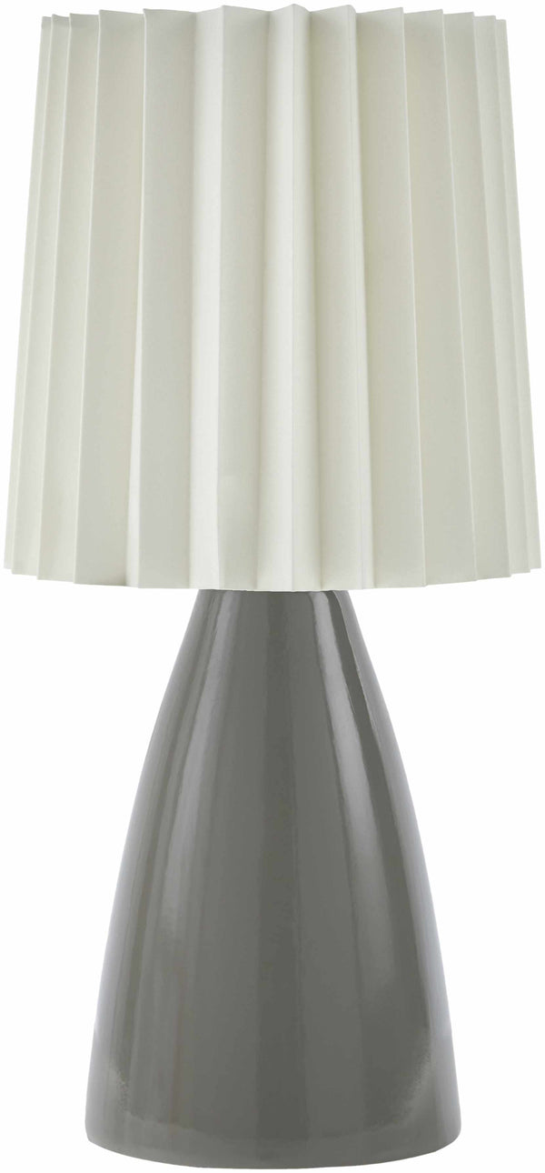 Cocconato Gray and White Ceramic Table Lamp