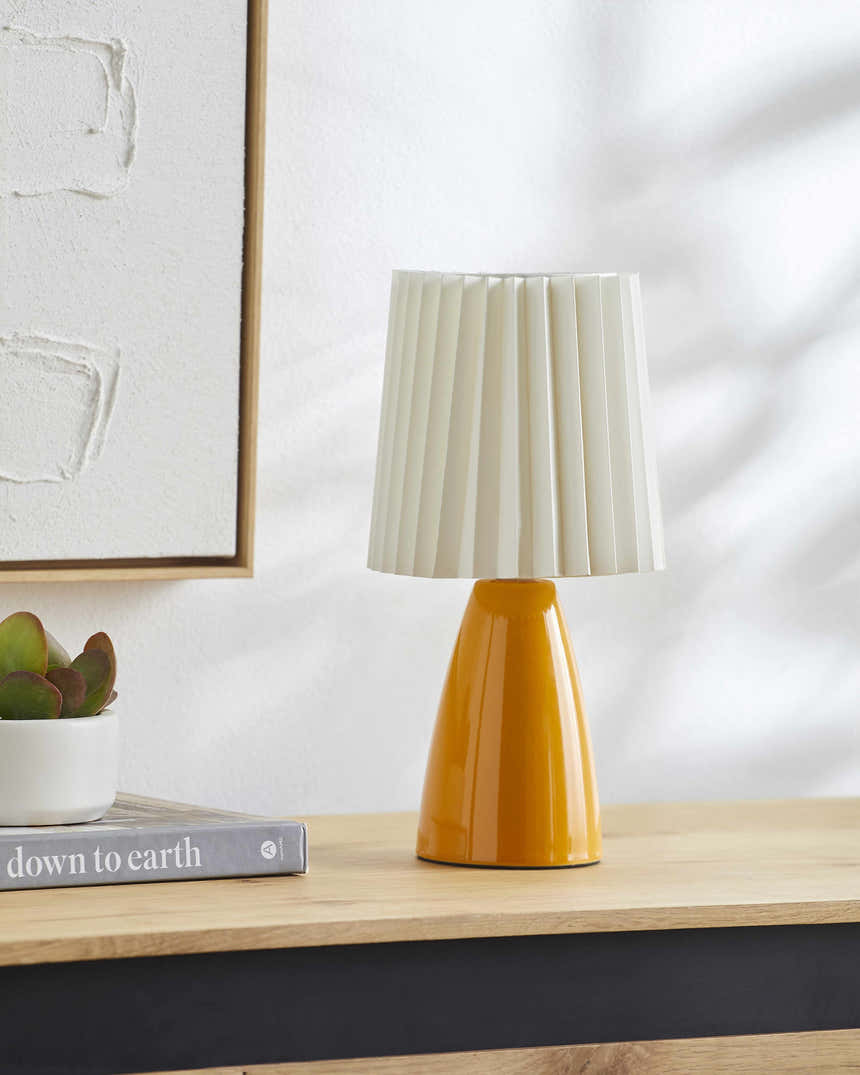 Cocconato Orange Ceramic Table Lamp