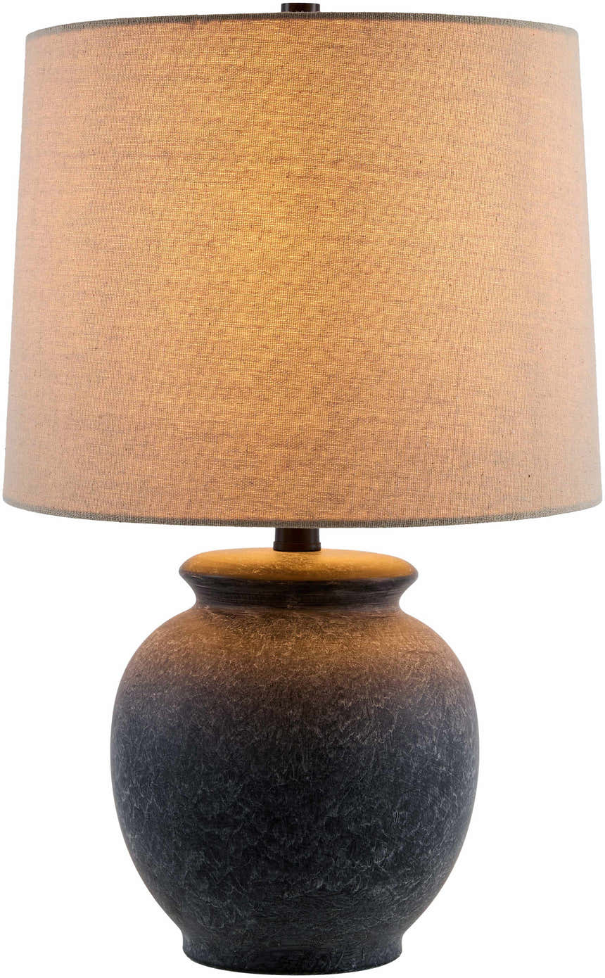 Cofrentes Traditional Gray & White Ceramic Table Lamp