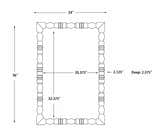 Wehai Dark Brown Wood Mirror