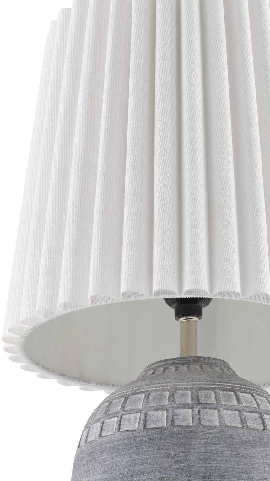 Cambuquira Artistic Light Gray Table Lamp