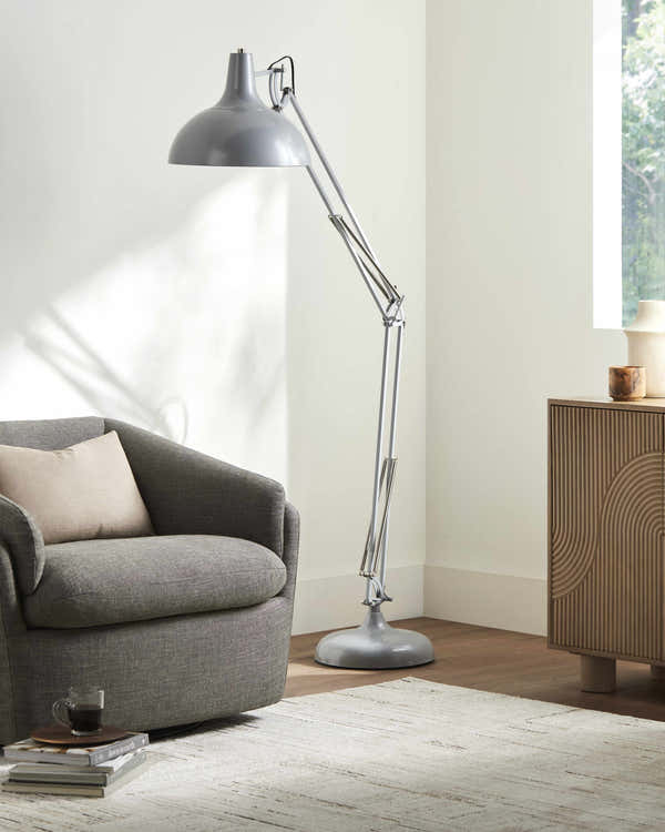 Indergarh Gray Floor Lamp