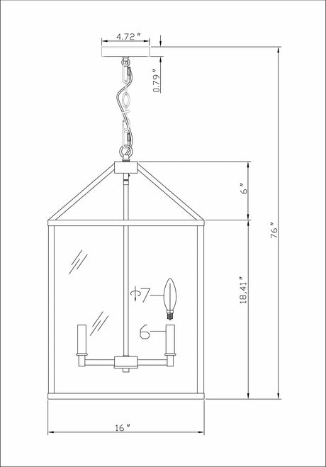 Drolshagen Black Chandelier