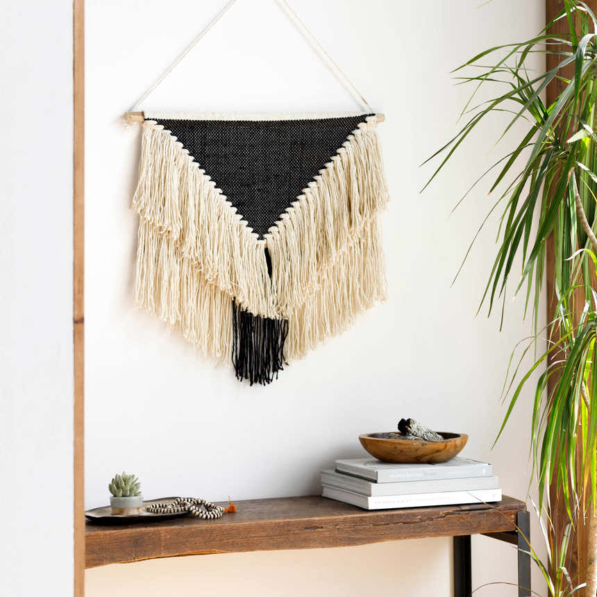 Dingus Jute and Wood Wall Hanging