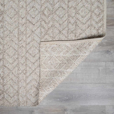 Diomede Neutral Wool&Viscose Area Rug