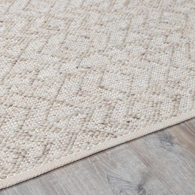 Diomede Neutral Wool&Viscose Area Rug