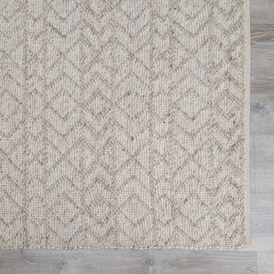 Diomede Neutral Wool&Viscose Area Rug