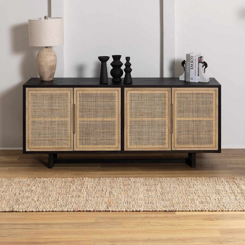 Lonut Checkered Jute Area Rug - Promo