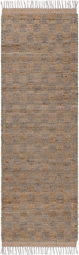 Lonut Checkered Jute Area Rug - Promo
