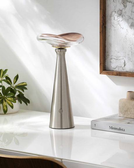 Dinteloord Metallic - Nickel Table Lamp