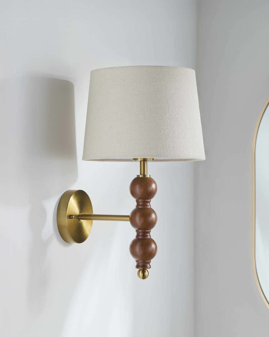 Dullewala Dark Brown Wall Sconce