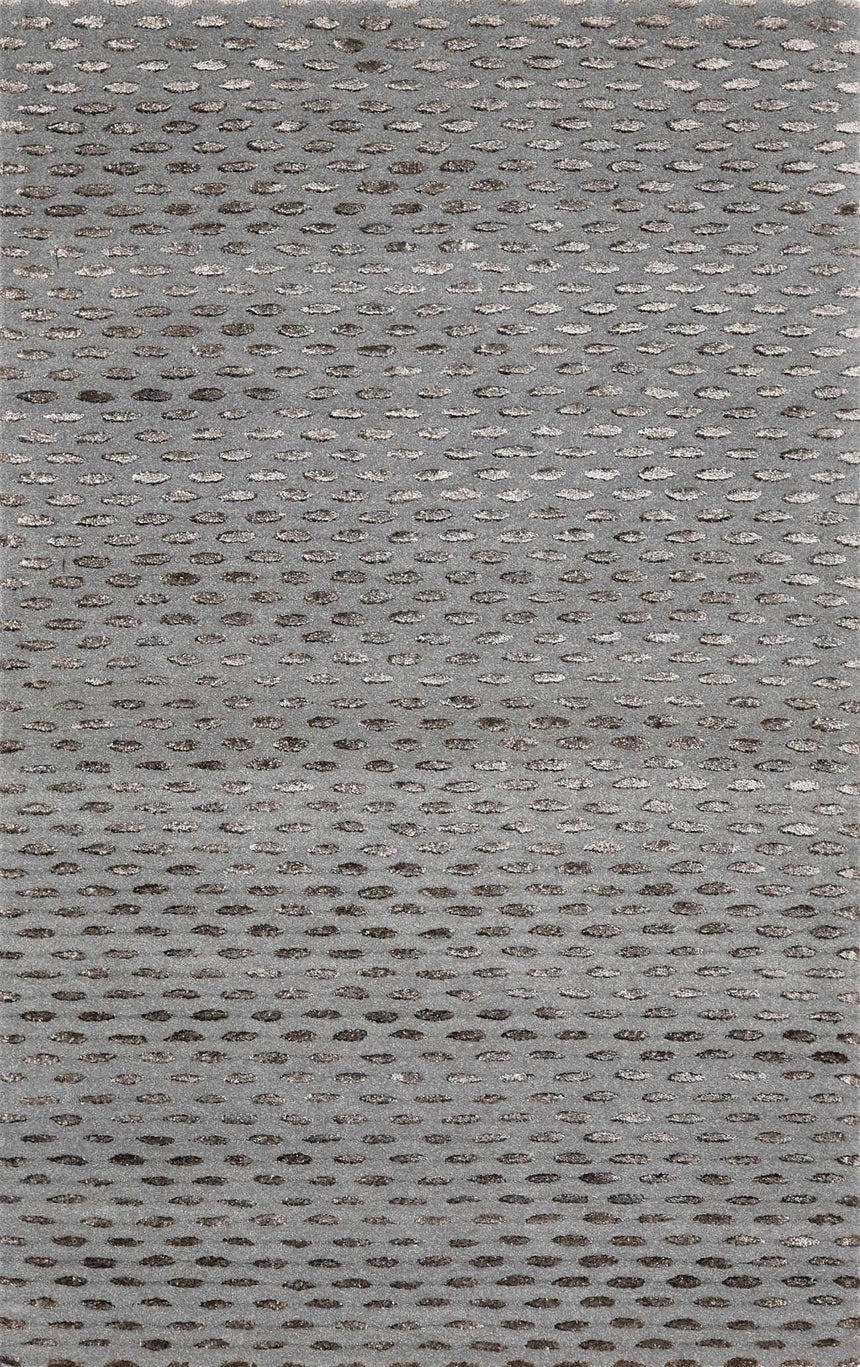 Eldersville Embossed Taupe Premium Viscose&Wool Area Rug
