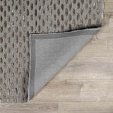 Eldersville Embossed Taupe Premium Viscose&Wool Area Rug