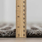 Eldersville Embossed Taupe Premium Viscose&Wool Area Rug