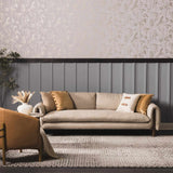 Eldersville Embossed Taupe Premium Viscose&Wool Area Rug