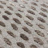 Eldersville Embossed Taupe Premium Viscose&Wool Area Rug