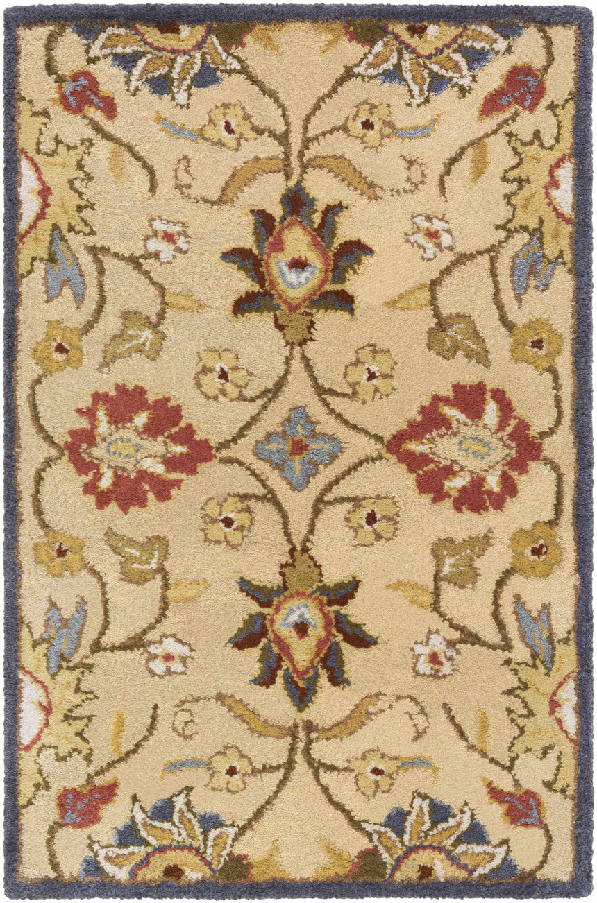 Made to Order Custom Size Conesus Hand Tufted Beige & Rust 1116 Area Rug