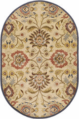 Made to Order Custom Size Conesus Hand Tufted Beige & Rust 1116 Area Rug